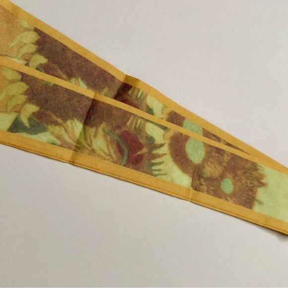 Yellow Floral Scarf #1822 - Picture 3 of 4
